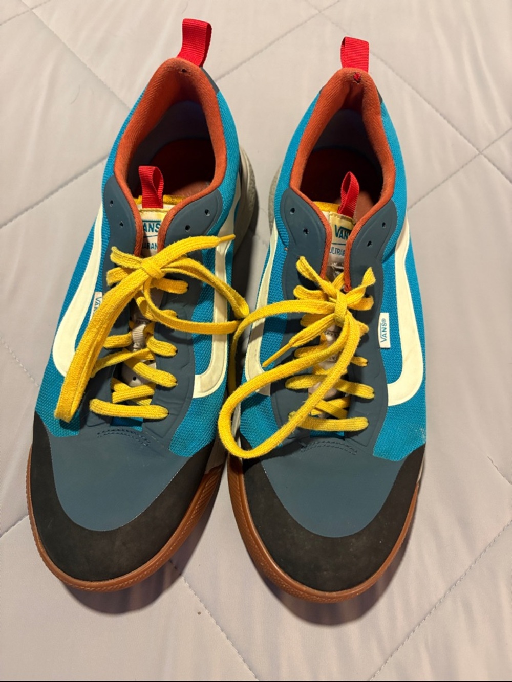 Vans UltraRange Yellow & Orange Low-Top Sneakers